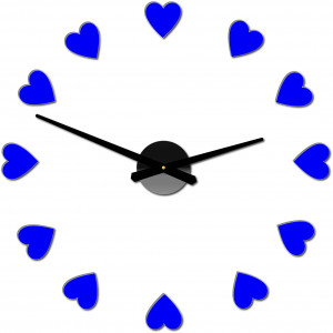 Wooden clock ring Lavender 30cm